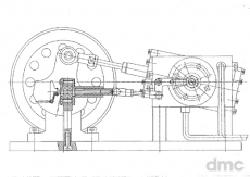 hf-OSZ 39/60a - oszillierende 1-Zylinder-Dampfmaschine